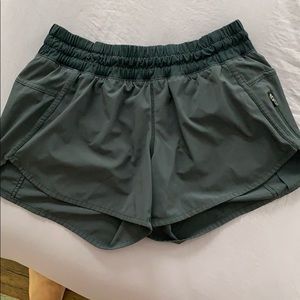 Size 6, Lululemon Tracker shorts.